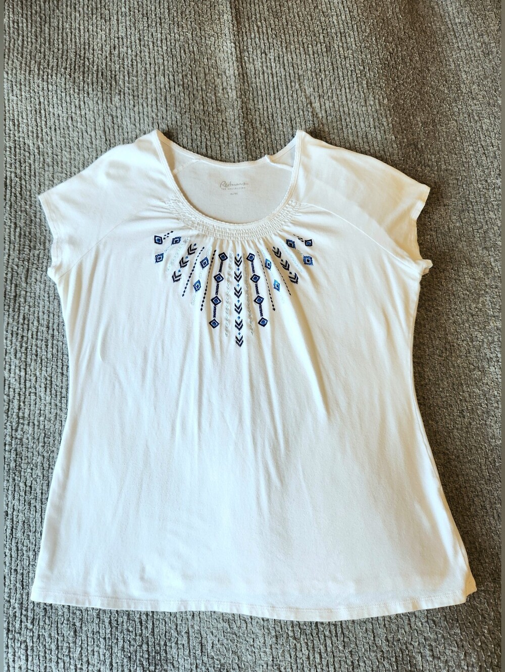 Reitmans White 95% Cotton Blend Blouse